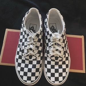 Size 6 Checkered Vans.